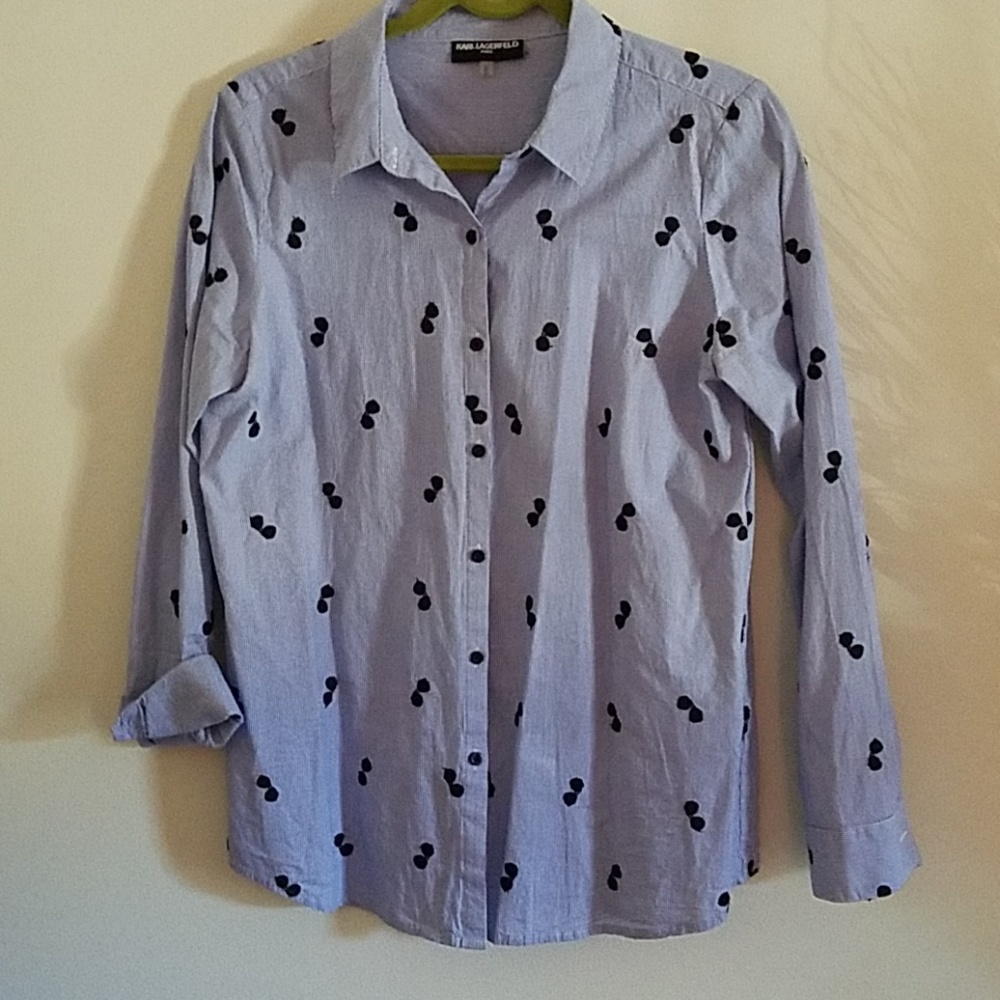 Blue Karl Lagerfeld Shirt